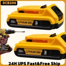 2PACK For Dewalt DCB207 Volt Max Lithium-ion 3.0AH Compact Battery DCB203. Fixed Price $130.99.