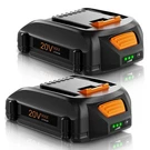 2PACK 4.0AH WA3525 For Worx Battery 20V Power Share Max WA3575 WA3520 WG1.... Fixed Price $48.16.