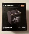 Doukas DKLU1-M Group Lithium LIFEPO4 Lawn Mower Battery, 12V 2.3AH 320CCA. Fixed Price $75.95.