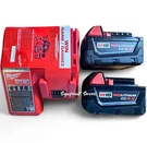 New Milwaukee 48-59-1850P M18 18-VOLT Lithium-ion Starter Kit 5.0 Ah Batteries. Fixed Price $157.71.