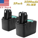 2X 3500MAH Ni-mh Battery For Bosch BAT011 BH1214L H1214N BH1214H Psb 12VSP-2. Fixed Price $60.89.