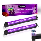 2 Pack Rechargeable Black Light Bar, 5000MAH Large Capacity Battery Powered B.... Fixed Price $29.26.