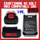 Craftsman 40V Volt Max Lithium-ion Compatible 3.0 Ah Battery Pack CMCB98027 New. Fixed Price $99.99.