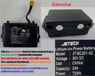 Jetech Li-ion Battery 36V JT-BC201-02 2AH 72WH Original. Fixed Price $53.67.