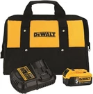 Dewalt DCB205 20V Li-ion 5.0AH Battery & Charger And Tool Bag Great Gift. Fixed Price $98.95.