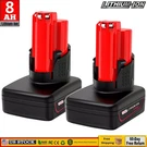 Pack 12V 8.0AH Battery For Milwaukee 48-11-2401 Li-ion 48-11-2411 48-11-2440. Fixed Price $31.52.