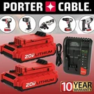 2PACK For Porter Cable PCC681L 20V 3.6AH Max Lithium-ion Battery PCC685L/CHARGER. Fixed Price $54.00.