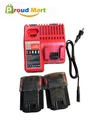 Energup 2PACK Lithium Rechargeable Battery With Charger For Milwaukee 48-11-1820. Fixed Price $61.41.