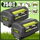 Pack 7.5AH For Ryobi 40VOLT Battery High Capacity OP40753VNM OP4050 OP40602. Fixed Price $76.00.