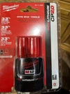 Milwaukee 48-11-2420 M12 Amp Battery Brand New. Fixed Price $26.99.
