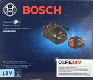 Bosch GXS18V-12N14 CORE18V Ah High Power Battery & Fast Charger. Fixed Price $134.95.