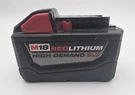 Milwaukee M18 18V High Demand 9.0AH Redlithium Battery 48-11-1890, Tested. Fixed Price $94.99.