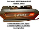 Echo 2.5AH Lithium Battery LBP-56V125A Empty Shell In Great Condition. Fixed Price $19.36.