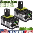 2PAC Battery P108 8.0AH For Ryobi One Plus High Capacity Volt Lithium-ion. Fixed Price $33.79.