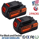 2-PACK 5.0AH 20V LB2X4020 Lithium Battery For Black And Decker LBXR20B-2. Fixed Price $36.98.
