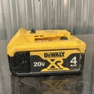 Dewalt Xr 20V Max 4AH Lithium-ion Power Tool Battery Pack, Yellow. Fixed Price $25.00.