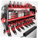 Power Tool Organizer With Charging Station, Built 8 Drill RED-32 Inches. Fixed Price $84.60.