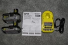 Ryobi One+ 18V Lithium-ion Starter Kit W/ (1) 2AH & 4AH Hp Battery Charger. Fixed Price $70.00.