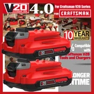Pack 20V 4.0AH CMCB202-2 For Craftsman V20 Lithium Ion Power Tool Battery. Fixed Price $29.00.