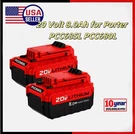 2X For Porter Cable 20VOLT Lithium Tool Battery Pack Max PCC680L PCC685L Us. Fixed Price $124.80.