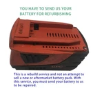 Battery Rebuild For Hilti Cpc B18/2.6 Li-ion Upgrade To 4AH/4000MAH. Fixed Price $65.00.