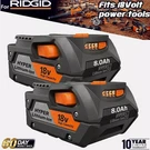 2PACK For Ridgid R840087 8.0AH Lithium Battery Rigid 18 Volt R840086 Tools 6AH. Fixed Price $44.99.