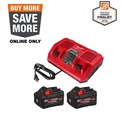 Milwaukee M18 48-59-1888 Forge Kit Batteries Dual Rapid Charger. Fixed Price $449.10.