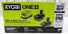 Ryobi 18V One+ 4AH & 2AH Lithium Battery High Performance Starter Kit W/charger. Fixed Price $71.95.