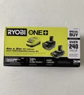 New Ryobi One+ 18V Hp Starter Kit PSK1212SB 4.0AH & 2.0AH Batteries Charger. Fixed Price $134.99.