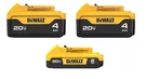Dewalt 20V Max Lithium-ion 4.0AH, 2AH Battery (3 -pack) DCB243-3. Fixed Price $139.98.