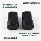 2PACK 3000MAH Battery For Makita 7.2V Li-ion Fit BL7010 194356-2 194355-4 Us. Fixed Price $31.99.