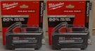 2 Pack New 18V Milwaukee 48-11-1865 6.0 Ah Batteries M18 High Output Battery. Fixed Price $105.99.
