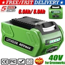 40VOLT 8.0AH Lithium Battery For Greenworks G-max 20302 9462 29252 29472. Fixed Price $49.99.