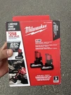 Milwaukee 48-59-2450P M12 Red Lithium High Output XC5.0 Starter Kit + Charger. Fixed Price $160.00.