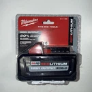 Milwaukee 48-11-1865 M18 Redlithium High Output Xc 6.0AH Battery Pack. Fixed Price $180.00.