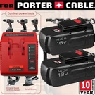 2PACK Volt 4.5AH Battery /charger For Porter Cable PC18BLX. Fixed Price $54.98.